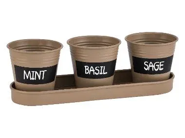 PARKSIDE® Macetas para plantas aromáticas (beige)