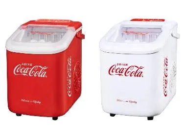 Máquina de cubitos de hielo Coca Cola con asa de transporte