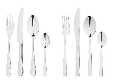 SILVERCREST® Cubertería de acero inoxidable 24 piezas