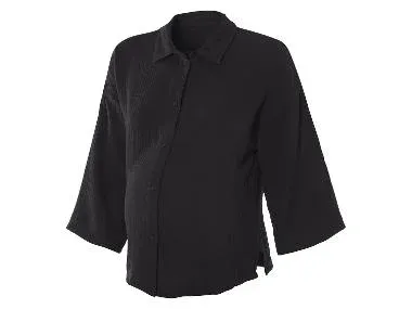 esmara® Blusa de muselina premamá (negro, XS(34/36))