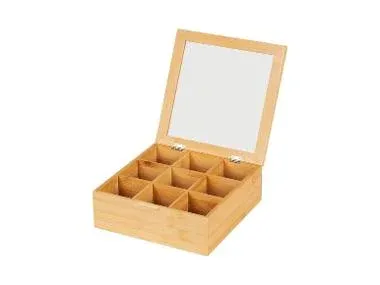 Wenko® Caja / Escalera para té / Caja de café de bambú (caja de te)