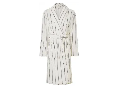 LIVARNO home Albornoz (Rayas/blanco, XL)