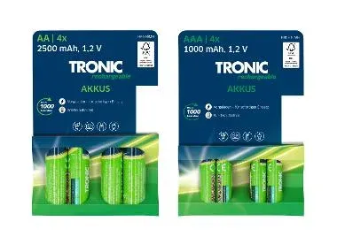 TRONIC® Pilas recargables