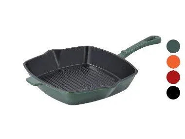SILVERCREST® Sartén parrilla de hierro fundido 28 cm