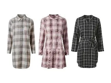 ESMARA® Vestido de franela para mujer