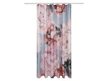 LIVARNO home Cortina de ducha 180 x 200 cm (flores)