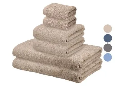 LIVARNO® Set de toallas de rizo 6 piezas