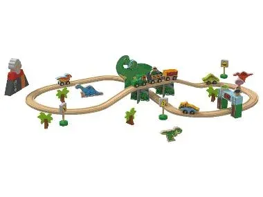 LUPILU® Tren de madera (Conjunto de dinosaurios)