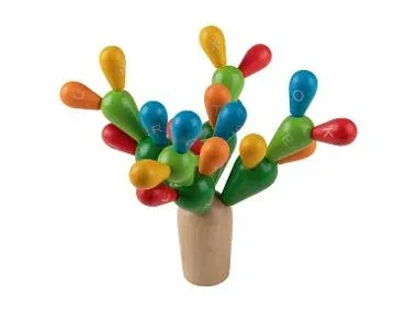 LUPILU® Juegos de madera (Cactus de equilibrio de madera)