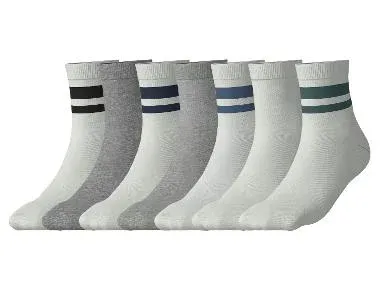 esmara® Calcetines júnior pack 7 (blanco/gris, 39/42)