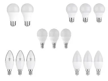 LIVARNO® Bombillas LED opacas / transparentes / vela E14 / E27 4,2 W / 4,9 W / 7,3 W 2/3