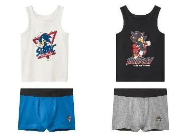 Conjunto de ropa interior infantil Sonic