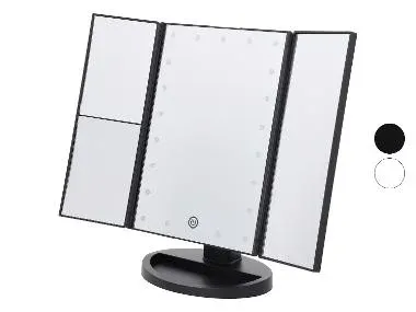 CIEN BEAUTY Espejo cosmético LED plegable