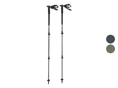 CRIVIT Bastones de trekking telescópicos pack 2