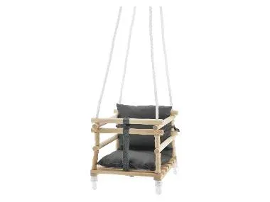 lupilu® Columpio de madera para bebé (gris)