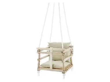 lupilu® Columpio de madera para bebé (blanco)
