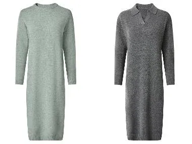 ESMARA® Vestido de punto fino mujer