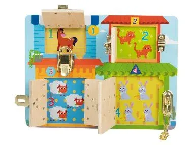 LUPILU® Rompecabezas de madera (Juego de casilleros)