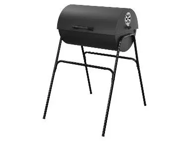 GRILLMEISTER Barbacoa de carbón tipo barril