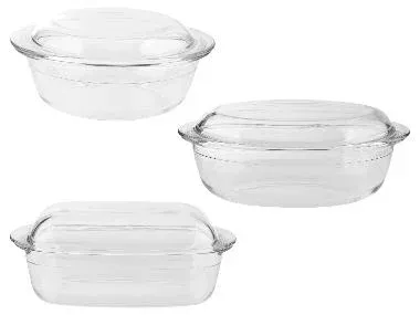 SILVERCREST® Cacerola de vidrio con tapa