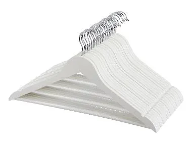 W5 Perchas de madera, 20 unidades. (blanco)