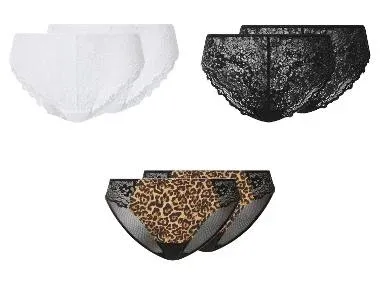 ESMARA® Braguitas con encaje para mujer pack 2