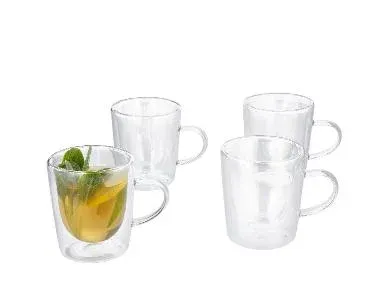 SILVERCREST® Vasos térmicos (Juego de 4 vasos de té.)
