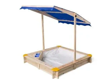 LUPILU® Arenero de madera con techo y heladería
