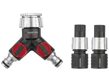 PARKSIDE PERFORMANCE® Conexión de riego (Válvula de 2 vías 2 conectores de manguera)
