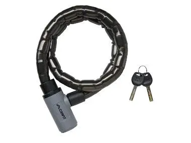 CRIVIT Candado de cadena / candado de cable blindado para bicicleta (Candado de cable blindado)
