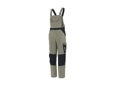 PARKSIDE® Pantalón de trabajo con peto para hombre (beige, 54)