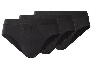 esmara Men Slips para hombre pack 3 (negro, 6/L)