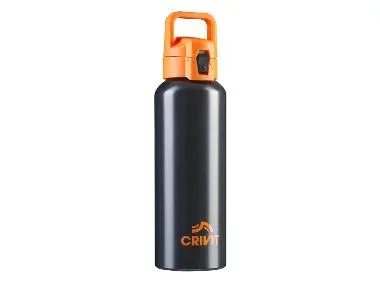 CRIVIT Botella de agua Bidón Cantimplora (negro)