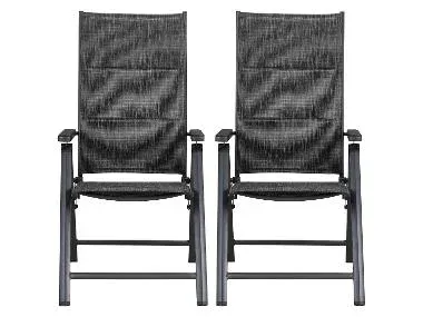 LIVARNO® Sillón de aluminio para jardín de aluminio Toronto, 2 unidades