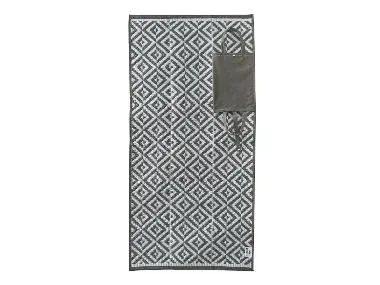 CRIVIT Esterilla de playa plegable, 90 x 180 cm (gris)