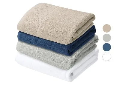 LIVARNO® Toalla de baño de rizo, 100 x 150 cm