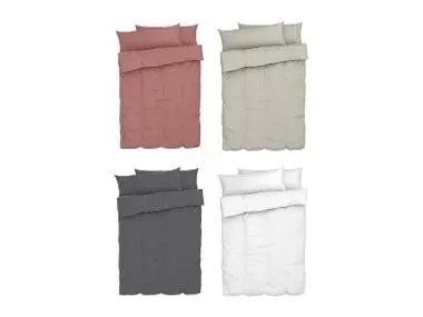 LIVARNO HOME Ropa de cama de muselina 260 x 220 cm (Gris)
