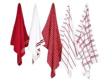 W5 Set de paños de cocina (rojo)