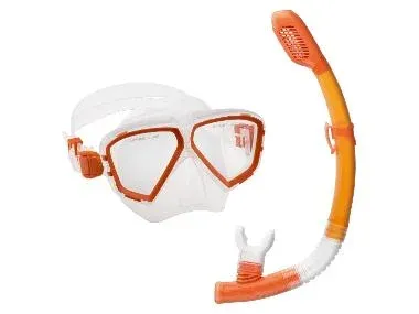 CRIVIT Set de esnórquel para adultos (naranja)