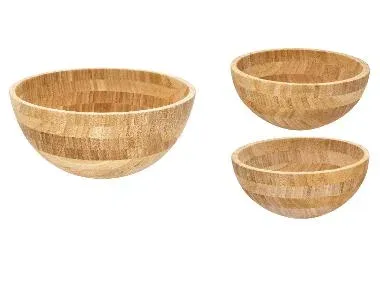 SILVERCREST® Bol de bambú / Set de boles de bambú, 2 piezas
