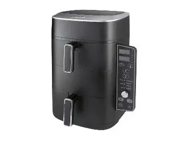 SILVERCREST® Freidora de aire caliente vertical doble (2x 4,75 L)