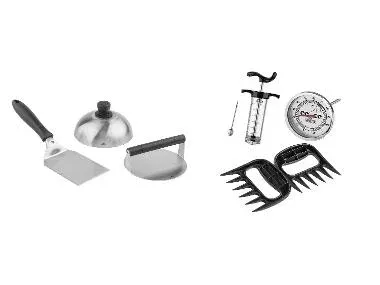 GRILLMEISTER Set para hamburguesas / Set para pulled pork