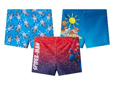 Bañador bóxer infantil Patrulla Canina/ Bluey/ Spider-Man