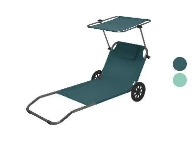CRIVIT Tumbona de playa y carrito de transporte