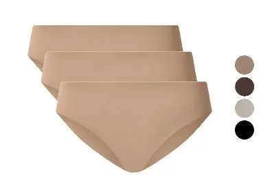 ESMARA® Braguitas de corte láser para mujer pack de 3