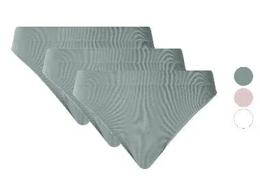 ESMARA® Tangas acanalados para mujer pack 3