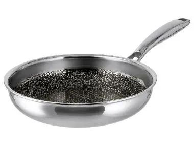 SILVERCREST® Sartén de acero inoxidable 24 cm con estructura de nido de abeja