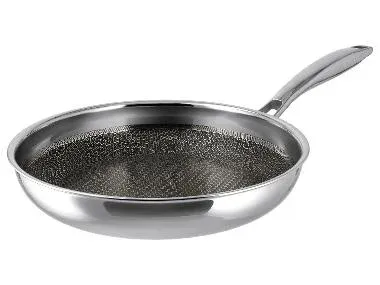 SILVERCREST® Sartén de acero inoxidable 28 cm con estructura de nido de abeja