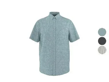 ESMARA MEN Camisa de lino para hombre