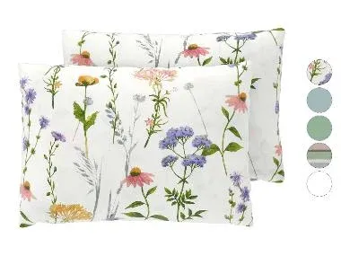 LIVARNO® Fundas de almohada de seersucker pack 2